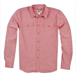 EDGEVALE Elwell‎ Chambray Shirt SMALL Cotton Button Up USA Made Western Gorpcore